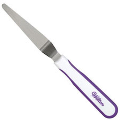 Wilton 9 inch Tapered Spatula offset angled Purple/white handle