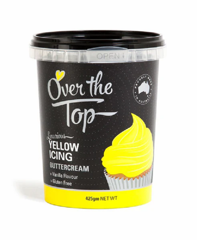 Ready made buttercream 425g by Over the Top Yellow